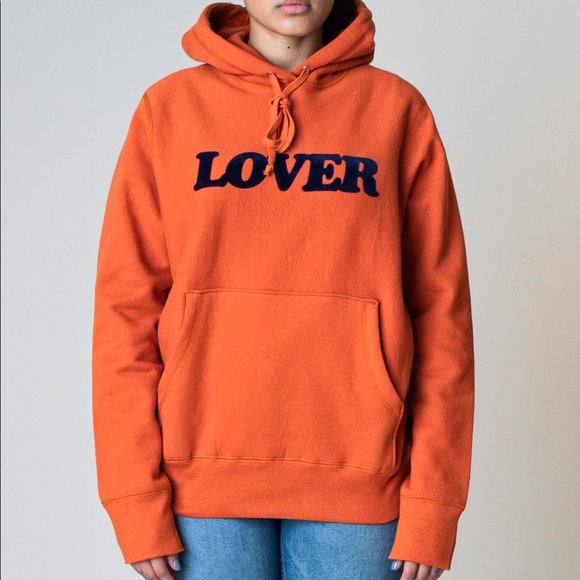 bianca chandon Tops - Bianca Chandon lover hoodie sweatshirt orange blue small